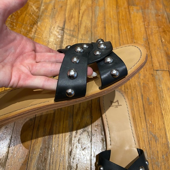 Marc Fisher Studded Black Sandals - Picture 3 of 4